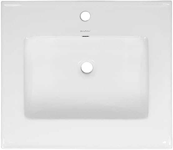 18' Ceramic Square Vanity Sink Top
