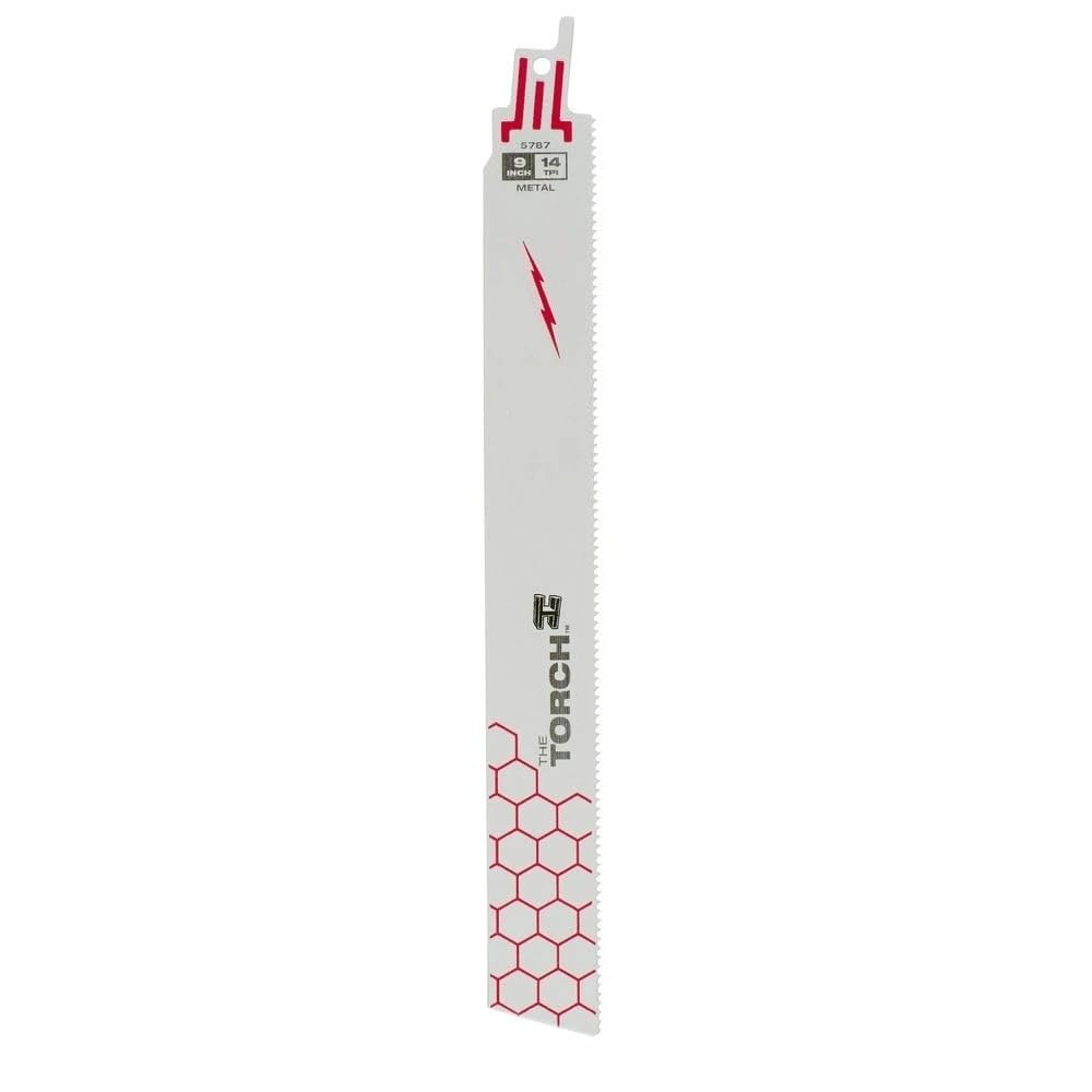 25PK 48-00-8787 Reciprocating Saw Blade for Milwaukee 9' x 14TPI Demolition Blade - White