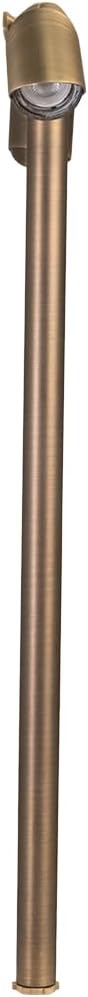 VOLT Twinnovator 12V Adjustable Cast Brass Path Light (Bronze) with 2W 2700K MR11 LED Bulbs for Low Voltage Landscape Lighting on Outdoor Pathway, Walkway, Garden, Driveway or Patio