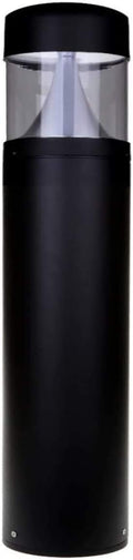 LED Bollard Landscape Lights 25' 10W 5000K 120V-277V Commercial/Residential Modern Ballard Lighting Fixture for Garden, Pathway, Driveway Electric Light. ETL Listed.