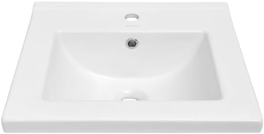 18' Ceramic Square Vanity Sink Top