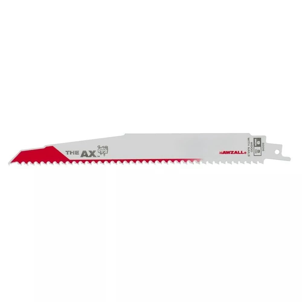 100PK 48-01-7026 for Milwaukee Reciprocating Saw Blade 9' 5 TPI The AX Demolition Wood Cutting Sawzall Lade