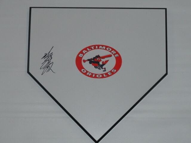 Wei-yin Chen Signed Home Plate Baltimore Orioles Autographed - MLB Game Used Bases