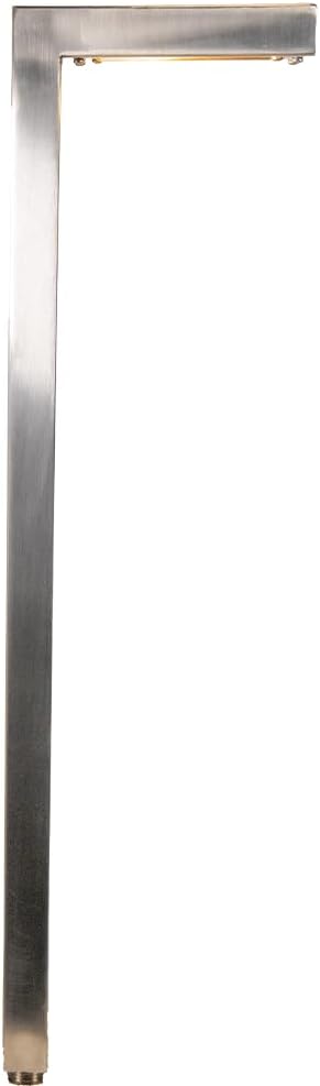 VOLT 12V Wide Modernelle Path Light (Stainless Steel) for Low Voltage Landscape Lighting on Outdoor Pathway, Walkway, Garden, Driveway or Patio