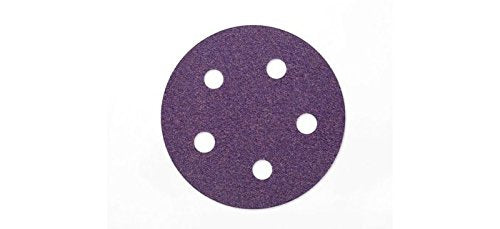 3M Cubitron II Stikit 732U Coated Aluminum Oxide Disc Roll - Fine Grade - 120 Grit - 5 in Diameter - 5 Vacuum Holes - 86839 [PRICE is per CASE]