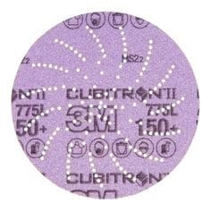 3M Cubitron II Hookit Clean Sanding Film Disc 775L, 150+, 5 in, Die 500LG, 50 per Inner, 250 per case