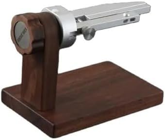 Durable Black Walnut Watch Band Oiling Tool - Handheld Leather Strap Clamp for Watchmakers & Craft Enthusiasts, Easy to Use Auxiliary Clip for Precision Care