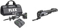 Bundle of FLEX 24V Brushless Cordless One-Handed Reciprocating Saw Kit (FX2241-1A) + Oscillating 20,000 OPM Multi-Tool (FX4111-Z)