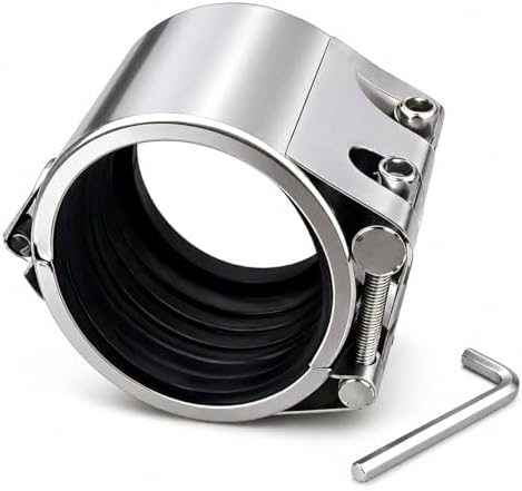 Pipe Repair Clamp,8inch(216mm-222mm) Stainless Steel Leak Sealer, Heavy Duty Pipe Leak Repair Kit for Metal & PVC Pipes, for Burst & Crack Water Pipe Emergency Maintenance