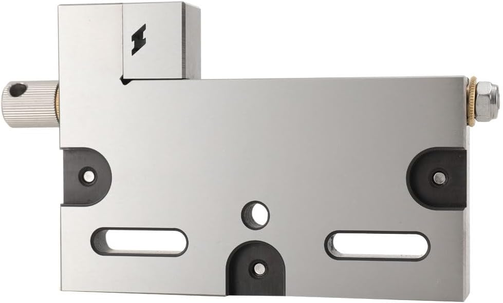 High Precision Vise 4 Jaw Wire Cut EDM, Stainless Steel Jaw Opening Clamping Tool 4 Inch CNC Wire Edm Vise Cutting, Clamping Range 0-100mm