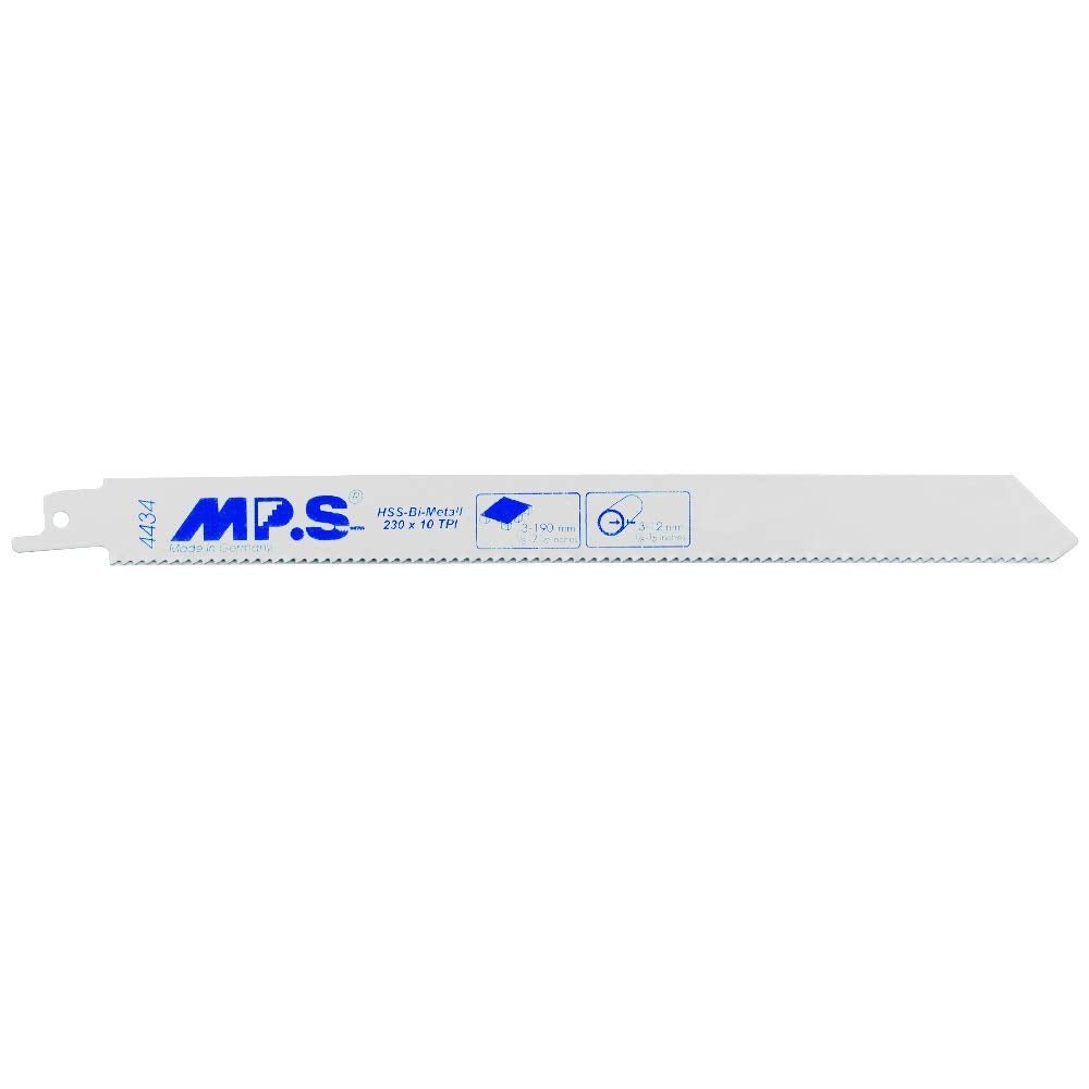 MPS 9-Inch 10 TPI Bi-Metal Reciprocating Saw Blades – Pack of 100, Cuts Wood & Nails, Fits Most Recip Saws, Durable for Demolition & Remodeling Projects