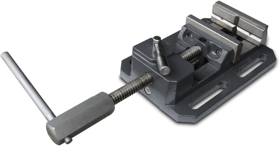 KAKA INDUSTRIAL Drill Press Vise,Heavy-Duty Drill Press Vise with Quick-Release, 4 inch Jaw Opening, Cast Iron Milling Machine Vice for Precision Drilling & Metalworking TSL-100Q