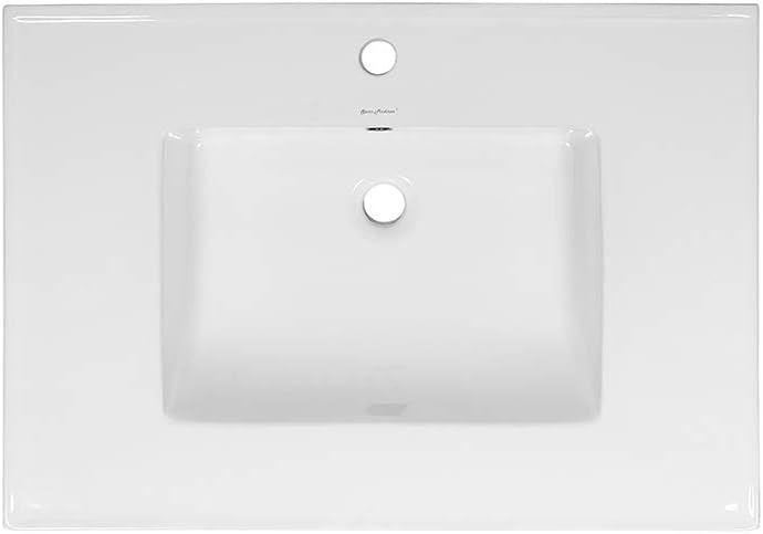 Swiss Madison Well Made Forever SM-VT328 Voltaire Vanity Top Sink, Glossy White
