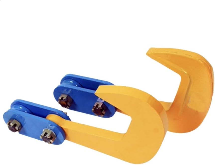 2 Pc Horizontal Plate Lifting Clamp Sheet Steel Lifting Clamp with Centering Pulley Open Sizes 2inch 4inch 5inch for Horizontal Lifting of Steel Plates H I T L Shapes Rock Lifting Tool(3T)
