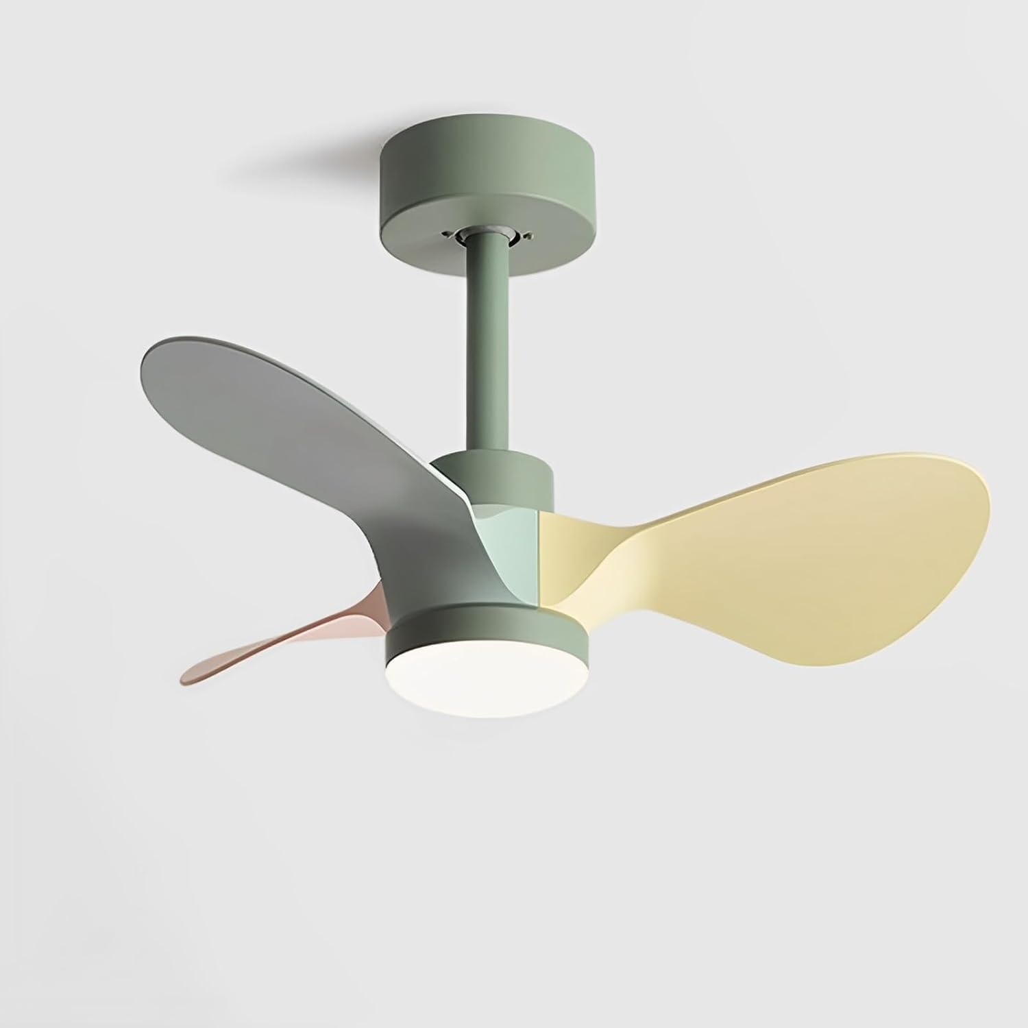 LED Fandelier Ceiling Fan with Light for Kids Room Small Kitchen Ceiling Fan Light with Remote Control Dimmable Large Ceiling Light Fan Chandelier for Living Room Children Bedroom Dining Room