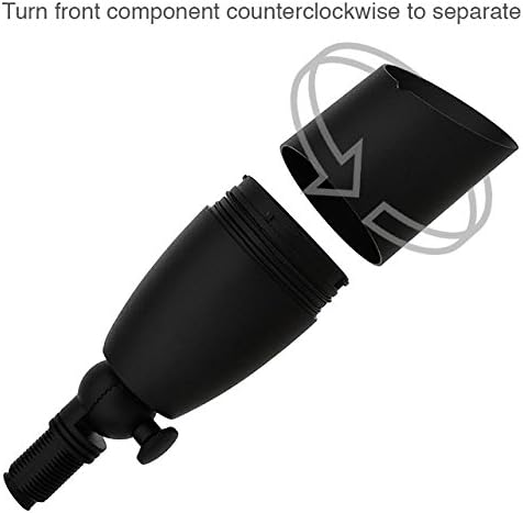 MarsLG ALS1 Aluminum Low Voltage Landscape Directional Spot Up Light in Black Finish with Ground Spike and Free MR16 LED Bulb (6-Pack), 36UL02BKx6