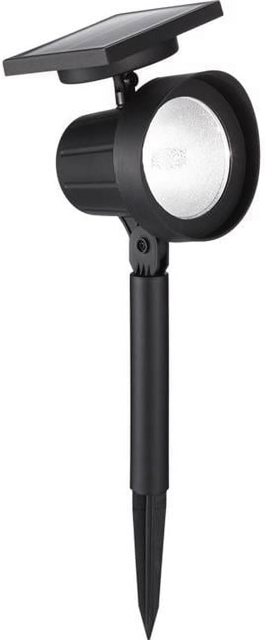 Living Accents 3010858 0.5 watt Black Solar Powered LED Spotlight, Pack of 12
