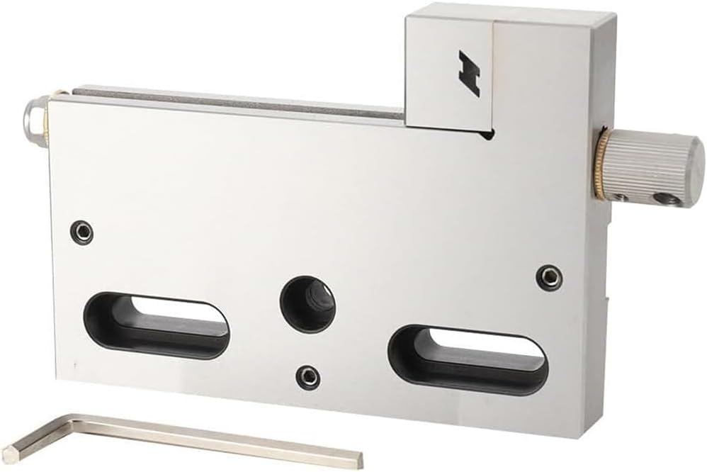 Stainless Steel Bench Vise, 4 Inch CNC Wire EDM High Precision Vise 0-100mm Jaw Opening Clamping Manual Wire Cutting Vise Fixtures 3Kg Load for Small Workpieces Silver,4Inch