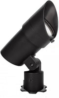 WAC Landscape Lighting, LED 120V Line Voltage Medium Size Accent Light with Adjustable Beam Angle and Integral Brightness Control 3000K Warm White Built-in LED in Black