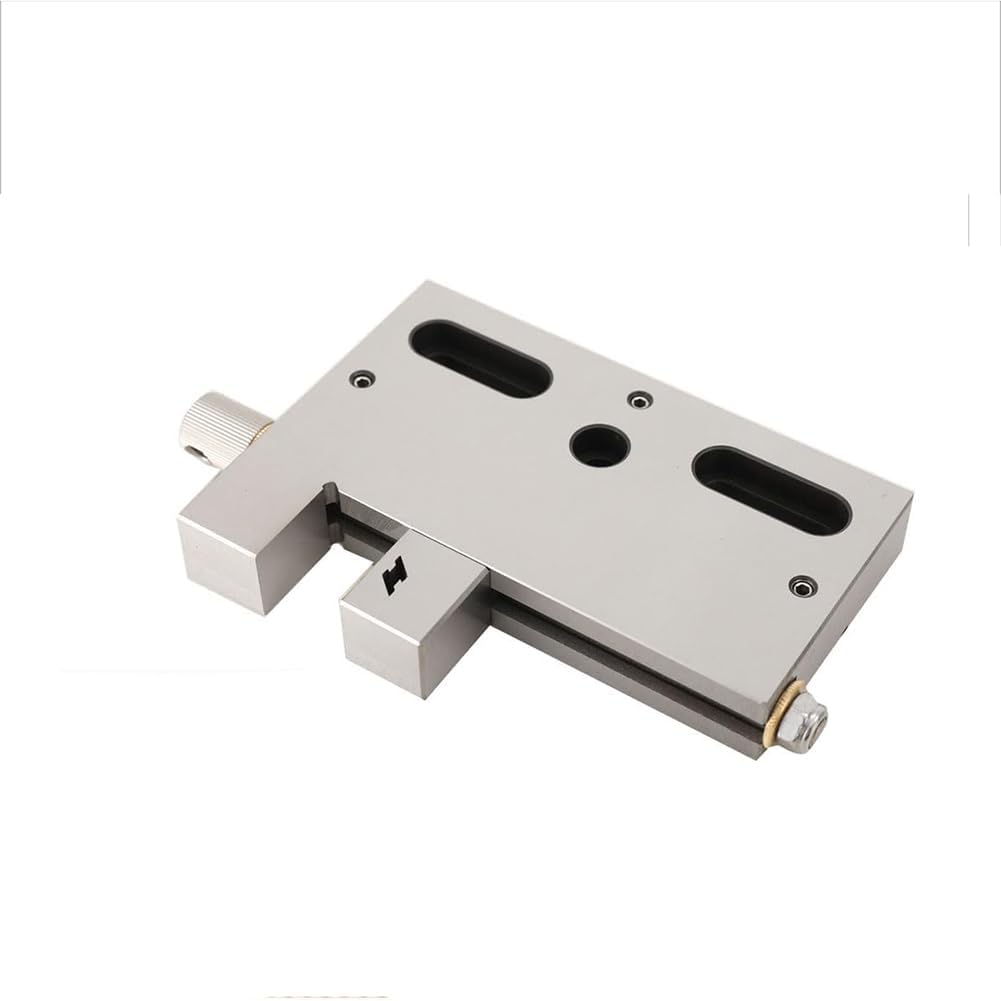 High Precision Bench Vise, 4 Inch Wire EDM Vise 0-100mm Jaw Opening Clamping Tool 3Kg Load Manual Wire Cutting for Small Workpieces Silver,4Inch