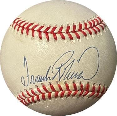 Frank Robinson signed Official Rawlings ROAL American League Baseball very minor tone spots UDA #UDE17920 (Baltimore Orioles) - Autographed Baseballs