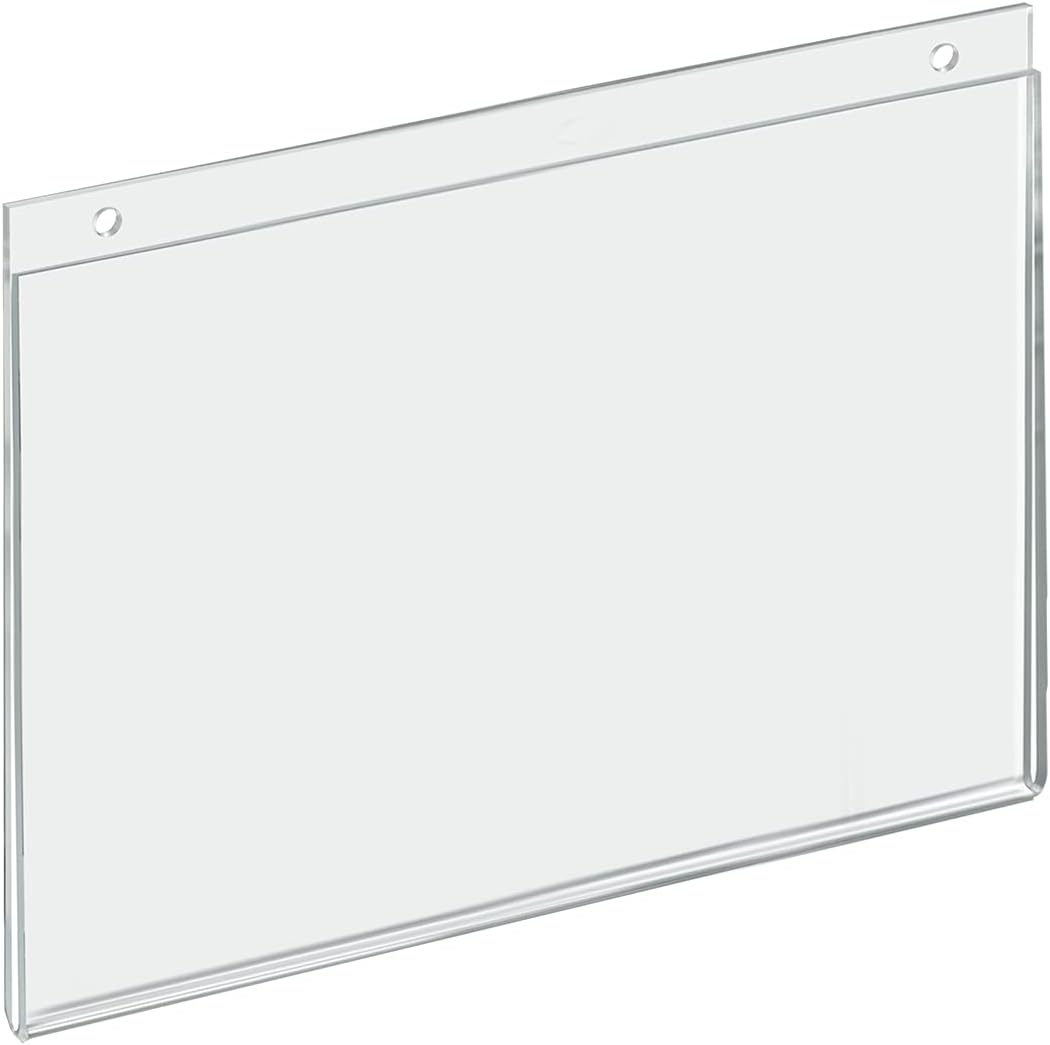 Azar Displays 162713 12-Inch Width by 9-Inch Height Wall U-Frame with Pre-Cut Hanging Holes, 10-Pack