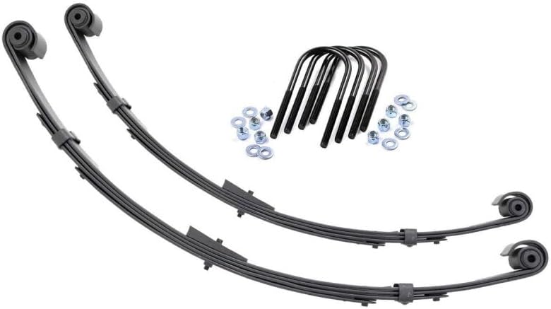 Rough Country 4' Rear Military Wrap Leaf Springs for 87-95 Jeep YJ - 8064Kit