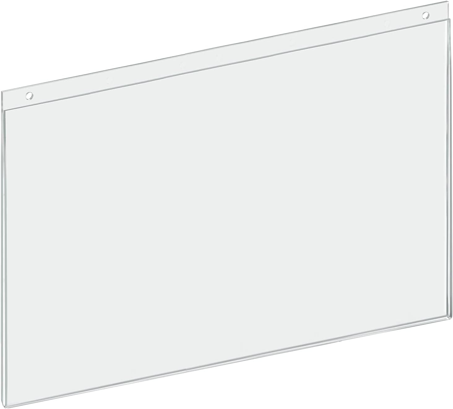 Azar Displays 162709 Horizontal Wall Mount Sign Holder, (10-Pack)