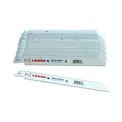 8' X 10-tpi Wood Cutting Bi-Metal Reciprocating Saw Blades (Pack of 50)