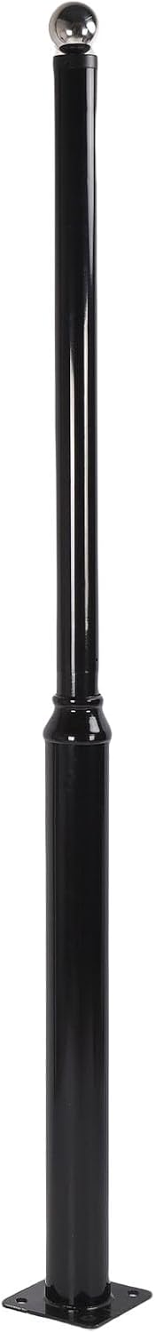 Fabater Street Light Pole, 16ft Heavy Duty Q235 Steel Construction Side Mounted Lighting Pole, Garden Light with Modular Assembly and Accessories for Garden Lights, Basketball