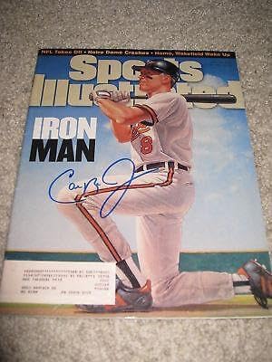 Cal Ripken Jr Signed Sports Illustrated Orioles Auto C - Autographed MLB Magazines