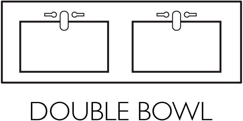 Design House Camilla 73 in. Cultured Marble Centerset Mount Rectangle Double Bowl Vanity Top with Integrated Backsplash, Solid White – Design House, 563510-WHT