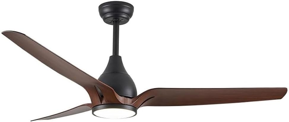 FoRes Ceiling Fans with Lights, Dimmable LED Low Profile Ceiling Fan with Remote Flush Mount 3 Blades Reversible Ceiling Fans Lights, Modern Black 6 Speed Ceiling Fan Light, for Bedroom Farmhouse