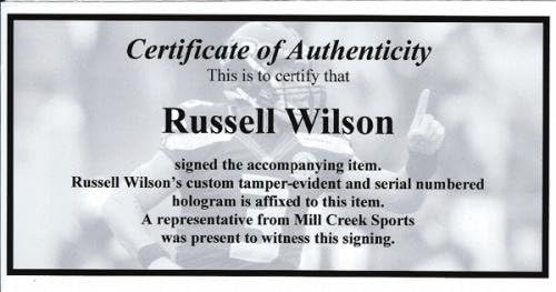 Seattle Seahawks Russell Wilson Autographed Nike Twill Jersey Size XL RW Holo Stock #90928 - Autographed NFL Jerseys