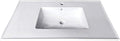 Kingston Brass LBT312271 Continental 31-Inch Ceramic Vanity Sink Top (1 Hole) in White