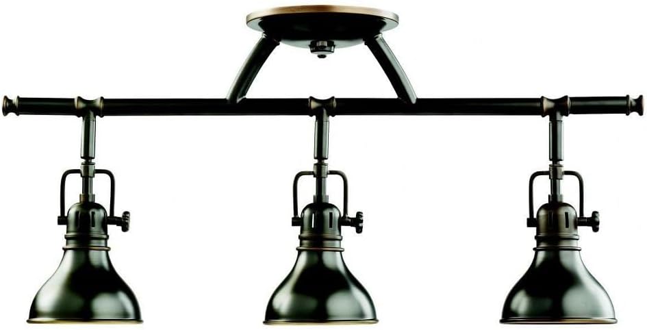 Kichler Hatteras Bay 22.75' 3 Light Halogen Fixed Rail Light Olde Bronze®