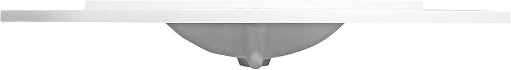 49 Inch Camilla Modern Vanity Top Single Sink with Backsplash, Solid White – Design House, 630244