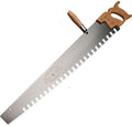 Hand Saw for Wood Cutting - 3' One Man Crosscut Saw for Logging with Screw-on Auxiliary Handle, Great American Style Teeth, and Self-Clearing Gullets by Kings County Tools