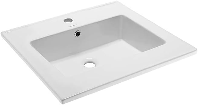 Swiss Madison Well Made Forever SM-VT327 Voltaire Vanity Top Sink, Glossy White