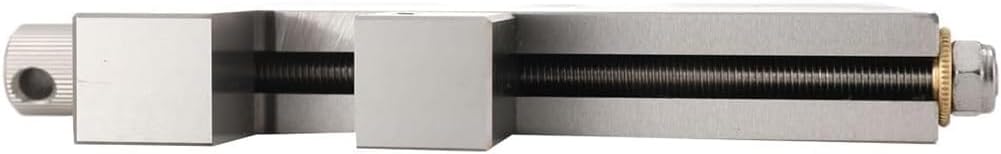 CNC Wire EDM High Precision Vise, 4 Inch Stainless Steel Jaw Opening Clamping Tool 3Kg Load 0-100mm Clamping Range for Small Workpieces Silver,4Inch