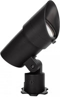 WAC Landscape Lighting, LED 120V Line Voltage Large Size Accent Light with Adjustable Beam Angle and Integral Brightness Control 4000K Cool White Built-in LED in Black