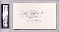 Jeff Blatnick Signed - Autographed Greco Roman Wrestler 3x5 Index Card with inscriptions - 1984 Medalist - Deceased 2012 - UCF Hall of Fame + PSA/DNA Authenticity - PSA Slabbed Holder - College Cut