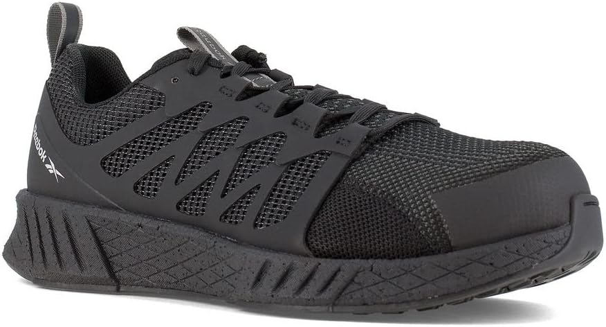 Reebok Work Mens Fusion Flexweave Slip Resistant Composite Toe Work/Duty - Black