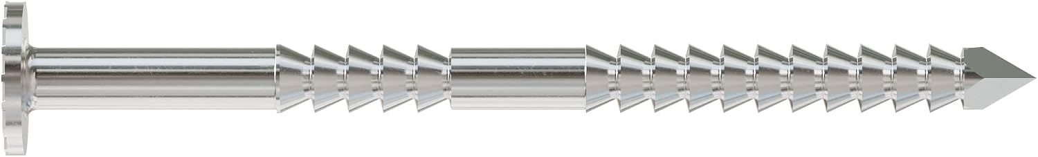 Simpson Strong-Tie S13A150SNC Collated Ring-Shank Siding Nail‚ 1-1/2 Inch x 0.221 Inch, 15 Gauge Wire Coil, Full Round Head, Diamond Point, Type 304 Stainless Steel (Pack of 3600)