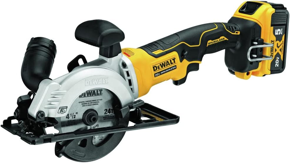 DEWALT ATOMIC 20V MAX* Circular Saw Kit, 4-1/2-Inch (DCS571P1)