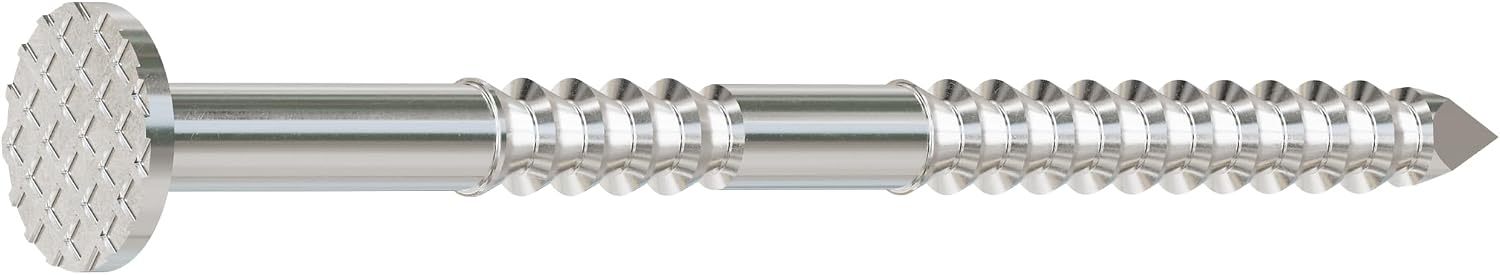 Simpson Strong-Tie S13A150SNC Collated Ring-Shank Siding Nail‚ 1-1/2 Inch x 0.221 Inch, 15 Gauge Wire Coil, Full Round Head, Diamond Point, Type 304 Stainless Steel (Pack of 3600)
