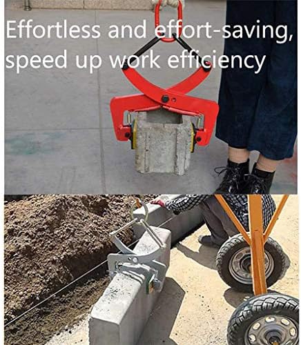Heavy-Duty Alloy Steel Lifting Tongs - 4 inch jaw Opening, Reinforced Non-Slip Vertical Plate Tongs for Lifting and Transporting Steel Plates