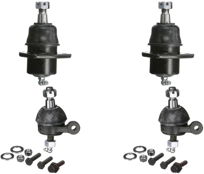 Arrhythmic 4X Front Lower Upper Suspension Ball Joint for Chevrolet Corvair Truck 2.4L 1961 1962 1963, for Chevrolet Corvette 7.0L 1966 1967 1968 1969, for Chevrolet Bel Air 3.9L 1955 1956 1957 1960