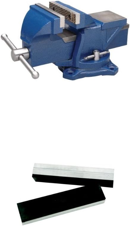 Wilton 11104 Wilton Bench Vise, Jaw Width 4-Inch, Jaw Opening 4-Inch with R-4, Rubber Face Jaw Cap, 4' Jaw Width