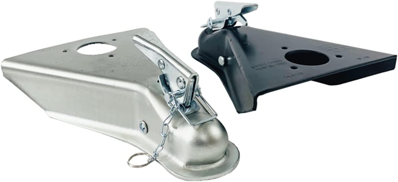 Trailer Hitch, Trailer 5000Ibs 2' Ball A-Frame Trailer Coupler Hitch Couping CA5100B RV Parts Camper Trailer Caravan Parts Accessories(Zinc)
